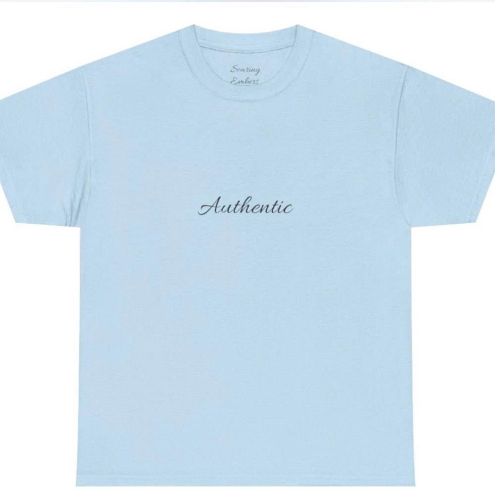 Blue Short Sleeve Crew Neck Tee